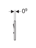 Geberit 01 típusú pneumatikus vizelde vezérlés, fehér 116011115 (116.011.11.5)
