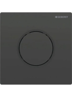 Geberit vizeldevezérlés pneumatikus működtetéssel, 10 típusú, fekete/matt fekete 116.015.DW.1