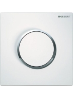 Geberit HyTouch pneumatikus vizelde vezérlés,Sigma10 fehér/fényes króm/fehér 116015kj1 (116.015.KJ.1)