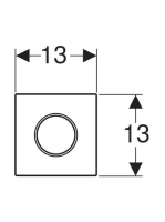 Geberit HyTouch pneumatikus vizelde vezérlés,Sigma10 fehér/aranyozott/fehér 116015kk1 (116.015.KK.1)