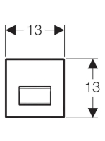 Geberit 50 típusú pneumatikus vizelde vezérlés 116016GH5 (116.016.GH.5)