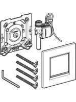 Geberit vizeldevezérlés pneumatikus működtetéssel, 30 típusú működtetőlap, fehér/fényes króm 116.017.KJ.1
