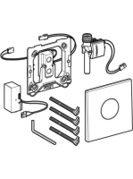 Geberit Mambo vizeldevezérlés elektronikus működtetéssel, hálózati üzem, szálcsiszolt 116.023.FW.1