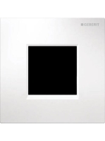 Geberit vizeldevezérlés elektronikus működtetéssel, hálózati üzem, 30 típusú takarólap, fehér 116.027.KJ.1