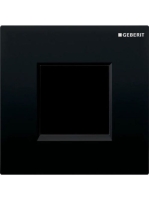 Geberit vizeldevezérlés elektronikus működtetéssel, hálózati üzem, 30 típusú takarólap, fekete 116.027.KM.1