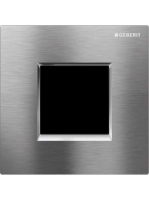Geberit vizeldevezérlés elektronikus működtetéssel, hálózati üzem, 30 típusú takarólap, szálcsiszolt króm 116.027.KX.1