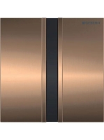 Geberit vizeldevezérlés elektronikus működtetéssel, elemes működtetés, 50 típusú takarólap, vörösarany/szálcsiszolt 116.036.QB.1