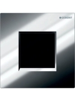 Geberit vizeldevezérlés elektronikus működtetéssel, elemes működtetés, 30 típusú takarólap, fényes króm 116.037.KH.1