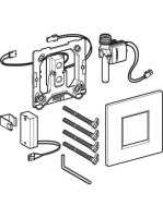 Geberit vizeldevezérlés elektronikus működtetéssel, elemes működtetés, 30 típusú takarólap, alpin fehér 116.037.KJ.1