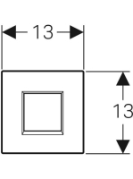 Geberit vizeldevezérlés elektronikus működtetéssel, elemes működtetés, 30 típusú takarólap, alpin fehér 116.037.KJ.1