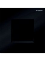 Geberit vizeldevezérlés elektronikus működtetéssel, elemes működtetés, 30 típusú takarólap, fekete RAL 9005 116.037.KM.1