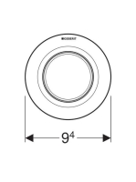 Geberit 01-es típusú távműködtetés, pneumatikus, 1 mennyiséges öblítéshez, távműködtető falsík alatti szerelés 116040111 (116.040.11.1)