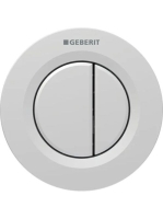 Geberit 01 pneumatikus 2 mennyiséges öblítésű vezérlő, Easy Clean bevonattal, matt króm 116.042.JQ.1