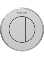 Geberit 10 típusú vezérlőgomb 2 mennyiséges öblítés EasyClean bevonattal, matt króm 116.055.JQ.1