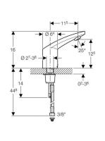 Geberit HyTronic185 automata mosdócsaptelep keverővel, hálózati 116155211 (116.155.21.1)