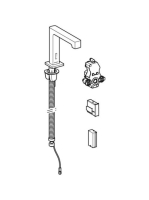 Geberit Brenta álló mosdócsaptelep vezérlődobozhoz keverő nélkül, elemes, fényes króm 116.193.21.1
