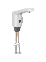 Geberit 185 típusú mosdó csaptelep külső keverővel, elemes működtetéssel, fényes króm 116.255.21.1