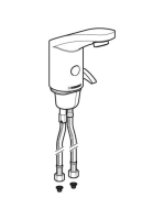 Geberit 185 típusú mosdó csaptelep külső keverővel, elemes működtetéssel, fényes króm 116.255.21.1