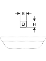 Geberit Brenta fali mosdócsaptelep keverővel 17 cm, generátoros, rozsdamentes acél 116.276.SN.1