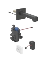 Geberit Brenta csaptelep vezérlőhöz 17 cm, termosztatikus keverővel, matt fekete 116.277.14.1