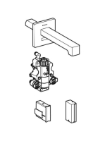 Geberit Brenta fali mosdócsaptelep 17 cm, termosztatikus keverővel, rozsdamentes acél 116.278.SN.1