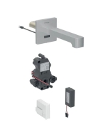 Geberit Brenta fali mosdócsaptelep vezérlődobozhoz 22 cm, keverővel, rozsdamentes acél 116.294.SN.1