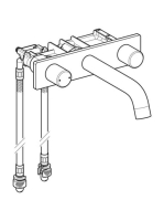 Geberit ONE két fogantyús fali mosdócsaptelep, Geberit ONE szerelőelemhez, króm 116.460.21.1