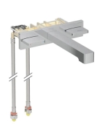 Geberit ONE két fogantyús fali mosdócsaptelep, Geberit ONE szerelőelemhez, króm 116.461.21.1