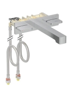 Geberit ONE két fogantyús fali mosdócsaptelep 18 cm, falsík alatti vezérlődobozhoz, króm 116.463.21.1