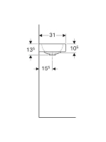 Geberit iCon xs 50-es mosdó 124053000