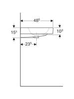 Geberit iCon mosdó, 60x48.5 cm 124061000