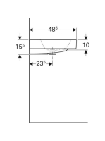 Geberit iCon mosdó, 60x48.5 cm 124062000
