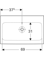 Geberit iCon mosdó, 75x48.5 cm 124078000