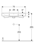 Geberit iCon mosdó, 75x48.5 cm 124078000
