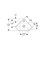 Geberit iCon xs sarok kézmosó 124729000
