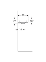 Geberit iCon xs 40-es jobbos kézmosó 124736