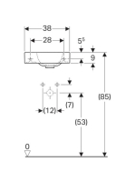 Geberit iCon xs 40-es balos kézmosó 124836000