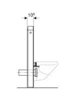 Geberit Monolith fekete szanitermodul fali WC-hez, 101 cm 131.021.SJ.6