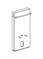 Geberit Monolith fehér üveg szanitermodul bidéhez törölközőtartóval, 101 cm 131.030.SI.5