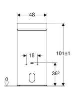 Geberit Monolith fehér üveg szanitermodul bidéhez törölközőtartóval, 101 cm 131.030.SI.5