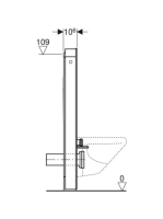 Geberit Monolith láva szanitermodul fali WC-hez, 114 cm 131.031.JK.5