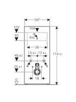Geberit Monolith modul fali WC-hez, 114 cm fehér üveg 131.031.SI.5 (131.031.SI.5)
