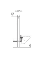Geberit Monolith modul fali WC-hez, 114 cm fehér üveg 131.031.SI.5 (131.031.SI.5)