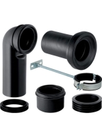 Geberit csatlakozókészlet álló WC-hez, fekete 131.082.16.1
