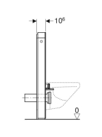 Geberit Monolith Plus fekete szanitermodul fali WC-hez, 101 cm 131.221.SJ.7