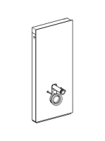Geberit Monolith Plus fehér üveg szanitermodul fali WC-hez, 114 cm 131.231.SI.7