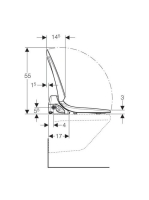 Geberit AquaClean 4000 bidéfunkciós WC ülőke 146130112 (146.130.11.2)