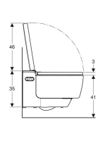 Geberit AquaClean Mera Classic fali WC alpin fehér 146.203.11.1