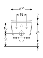 Geberit AquaClean Sela fali WC, komplett higiéniai berendezés, matt fehér 146.223.JT.1