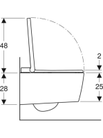 Geberit AquaClean Sela fali WC, komplett higiéniai berendezés, matt fehér 146.223.JT.1